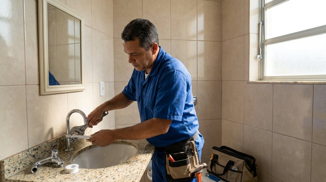Instalação Hidráulica no Banheiro em Vitória da Conquista‑BA