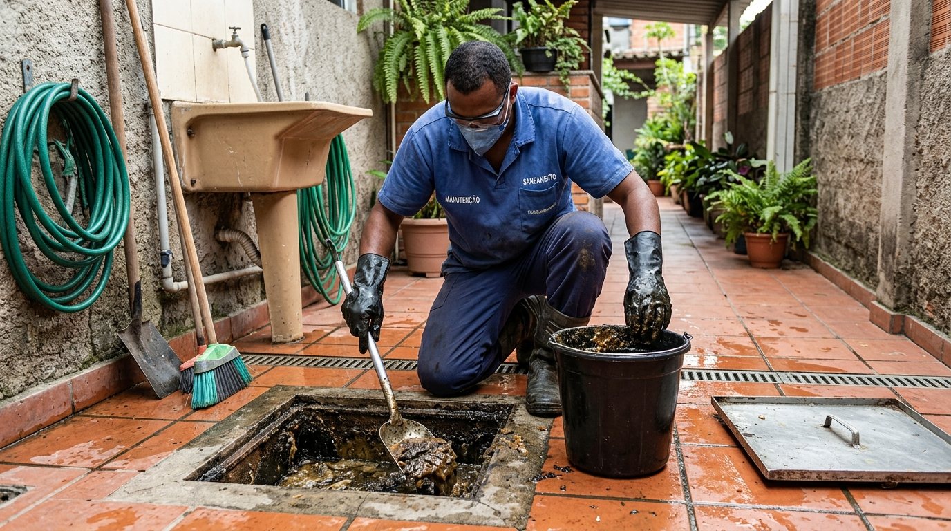 Limpeza de Caixa de Gordura Comercial em Vitória da Conquista‑BA