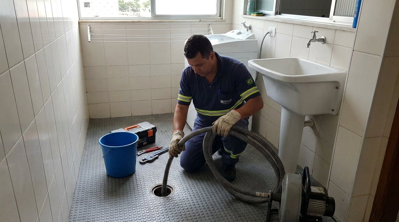 Ponto de Esgoto na Lavanderia em Vitória da Conquista‑BA